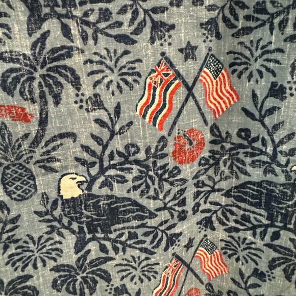 REYN SPOONER Summer Commemorative 2023 RED, WHITE & BLUE. SIZE: XL - Picture 5 of 6